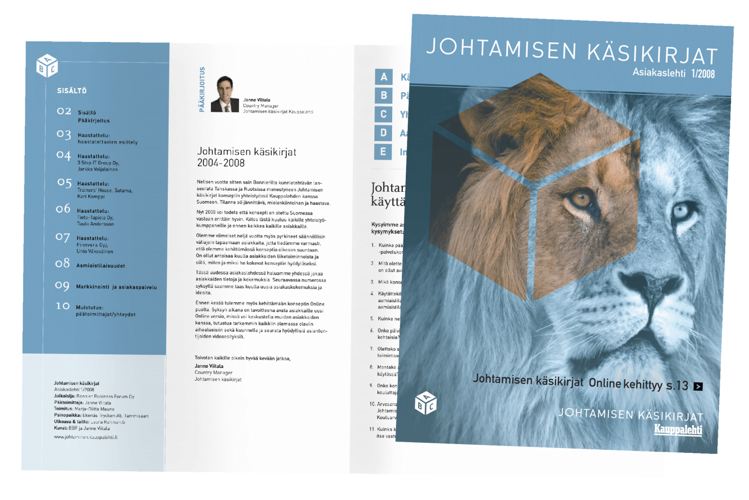 Johtamisen käsikirjat -esite